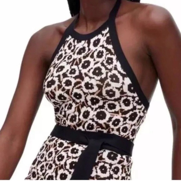 NWT! DVF Diane Von Furstenberg
Halter Tie Neck Poppy Sweaterknit Midi
Dress - Picture 3 of 7